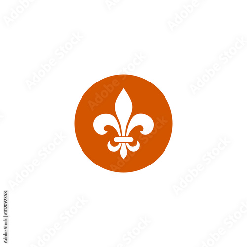 Heraldic symbol Heraldry liliya symbol Fleur-de-lis icon isolated on transparent background photo