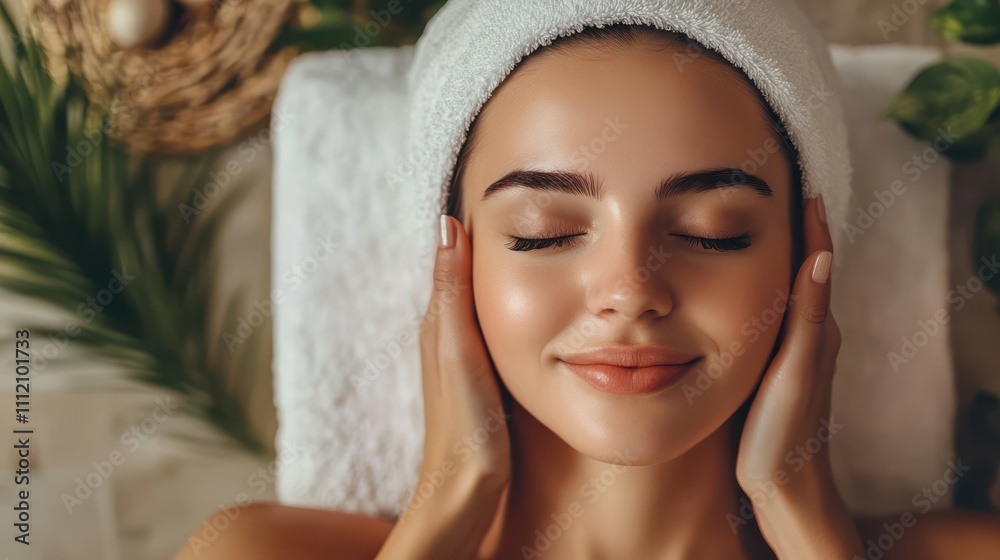 Face massage. Close-up of young woman getting spa massage treatment at beauty spa salon. Face massage. Close-up of young woman getting spa massage treatment at beauty spa salon.