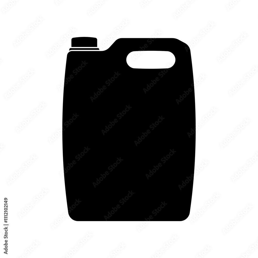 Illustration showing a black icon of cleaning products on a white background Illustration showing a black icon of cleaning products on a white background