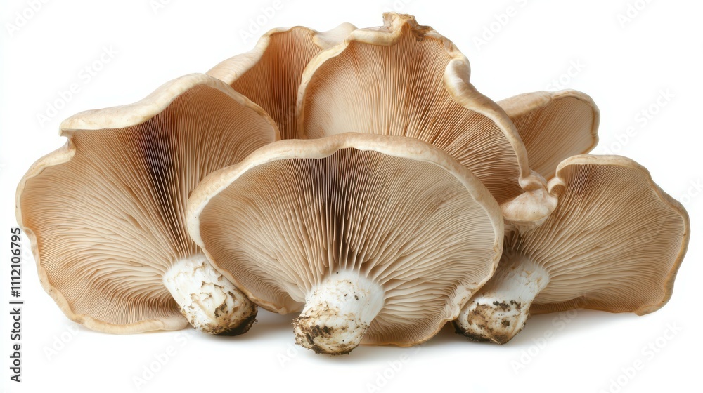 Oyster mushroom isolated on white background Oyster mushroom isolated on white background