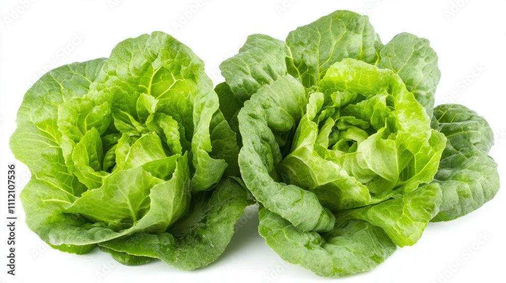 Green butterhead lettuce cabbage isolated on white background Green butterhead lettuce cabbage isolated on white background