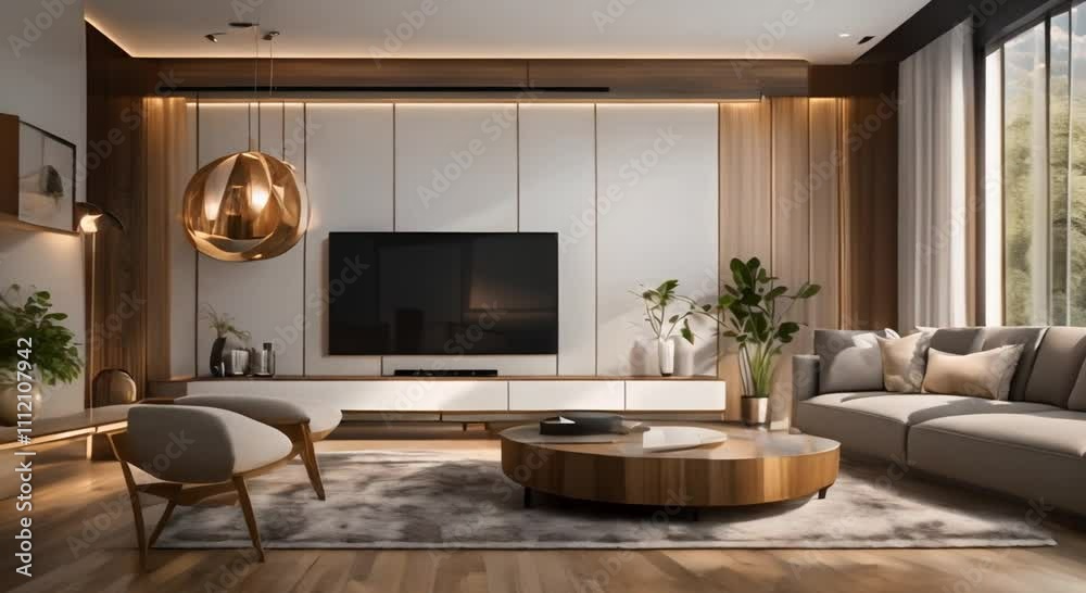Interior of living room 4K Interior of living room 4K