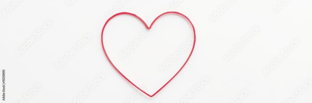 Close up of a heart shape on a white background, heart, valentine's day, passion Close up of a heart shape on a white background, heart, valentine's day, passion