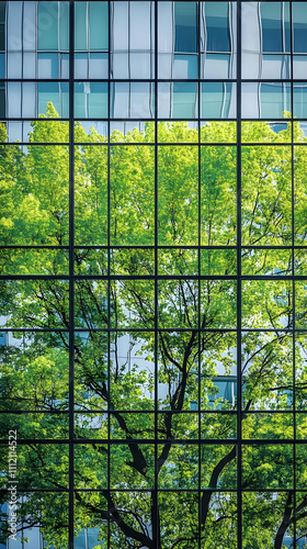 Green Reflection in Modern Building
