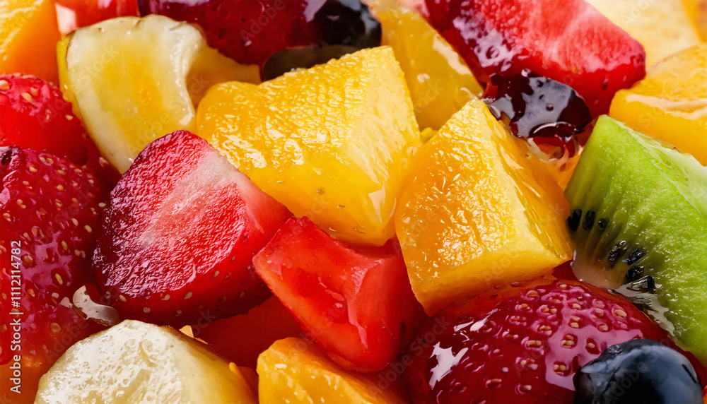 Fruit salad closeup Fruit salad closeup