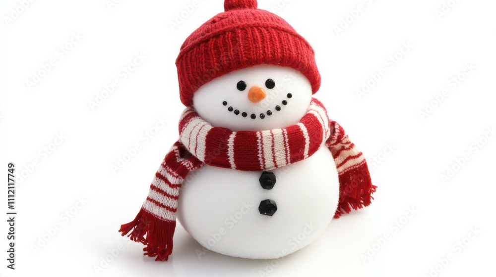 Snowman isolated on white background Snowman isolated on white background
