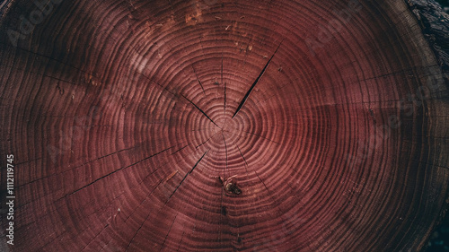 Wallpaper Mural Close-up view of a Redwood tree cut surface showcasing detailed growth rings and natural wood texture, perfect for backgrounds, textures, and woodworking design references.  Torontodigital.ca