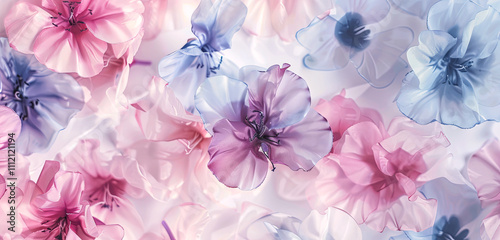 Abstract Botanical Florals  background pattern Generative AI
