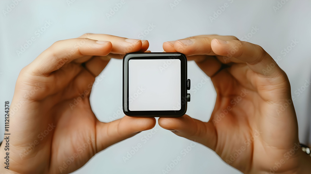 Smartwatch Mockup Realistic Illustration Smartwatch Mockup Realistic Illustration
