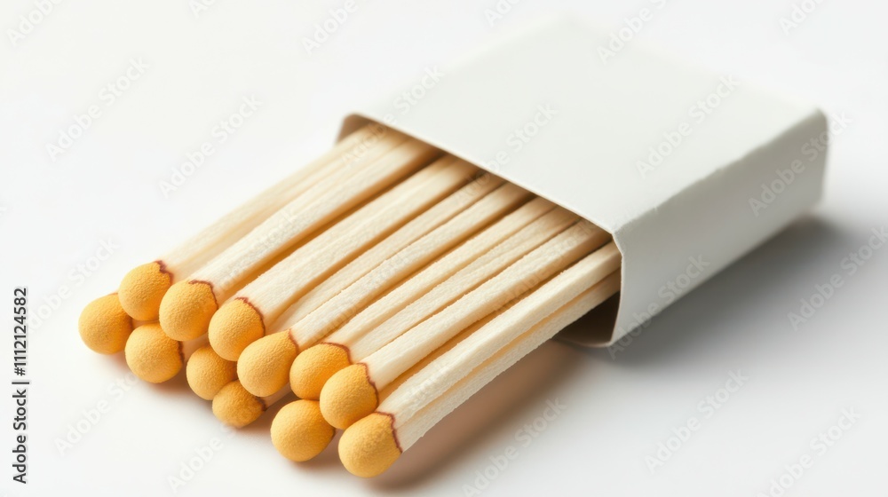 Pack of matches isolated on white background Pack of matches isolated on white background