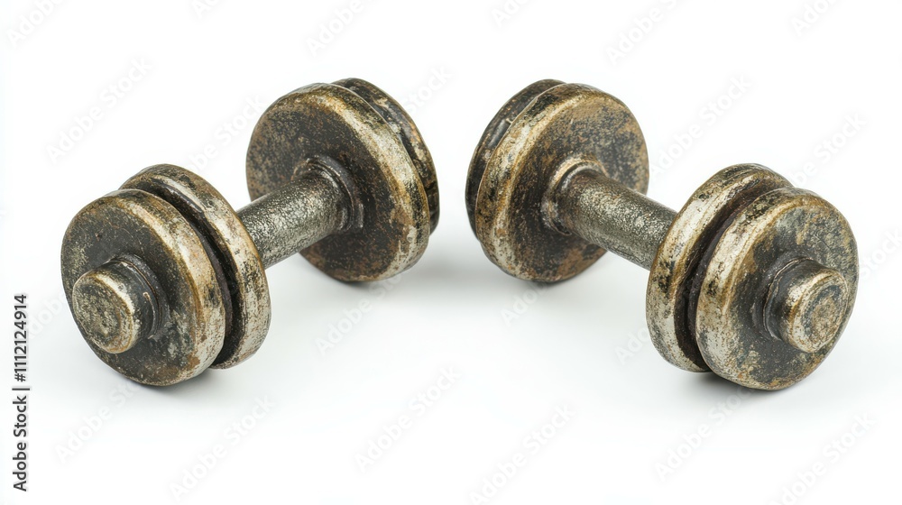 Pair of dumbell isolated on white background Pair of dumbell isolated on white background