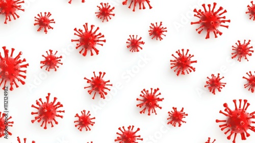 Virus isolated on white background