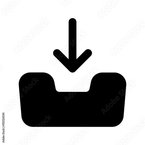 inbox glyph icon