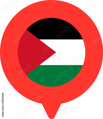 Palestine Flag On Pin Icon Free Download Palestine Flag On Pin Icon - GFXLoad