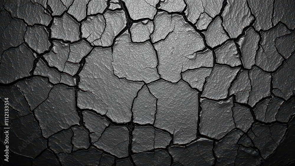 Cracked leather surface in black and white, weathered, texture Cracked leather surface in black and white, weathered, texture