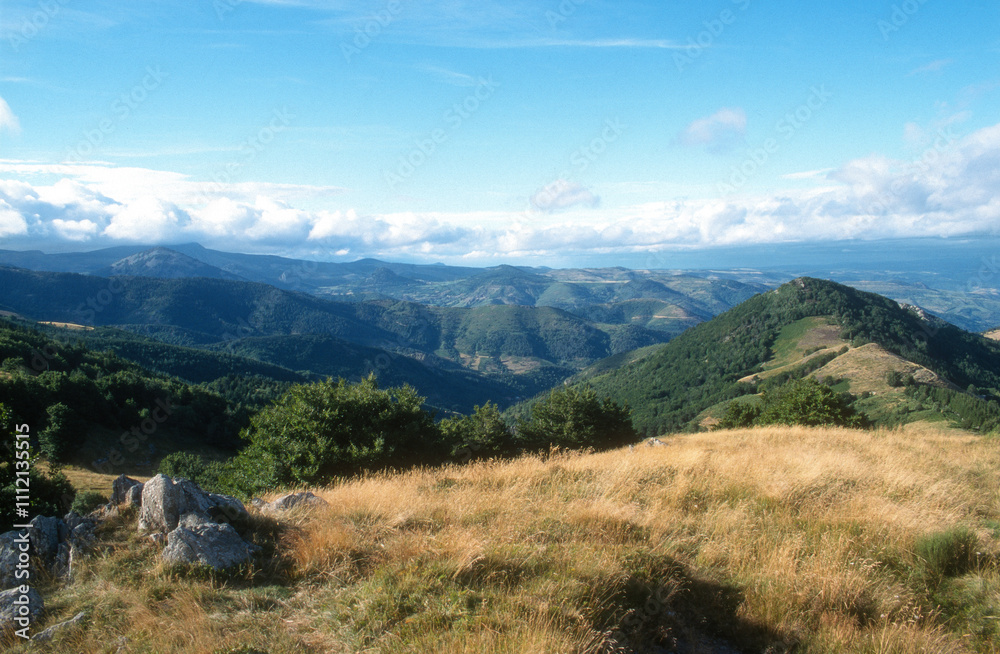 Obraz premium Monts du Vivarais, Chalançon, 07, Ardeche, France