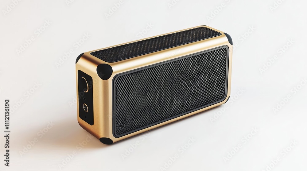 Portable Wireless Bluetooth Speaker on a White Background Portable Wireless Bluetooth Speaker on a White Background