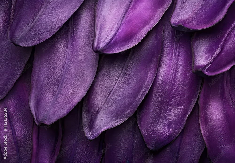 Obraz premium Close-up of Beautiful Purple Petals with Smooth Texture Showcasing Nature's Elegance and Vibrant Color in a Stunning Floral Arrangement