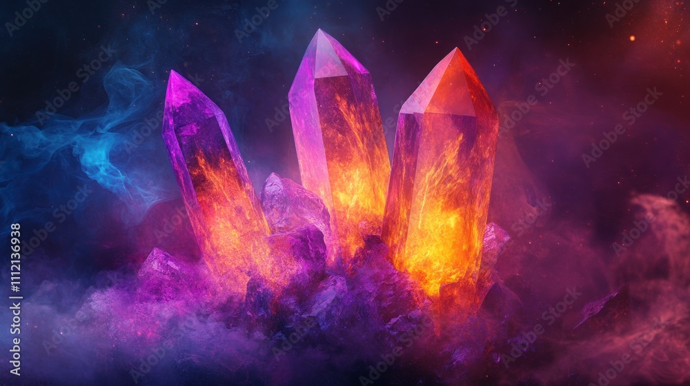 Glowing Crystals in a Cosmic Landscape Glowing Crystals in a Cosmic Landscape