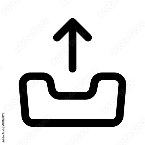 Obraz na plátně outbox line icon