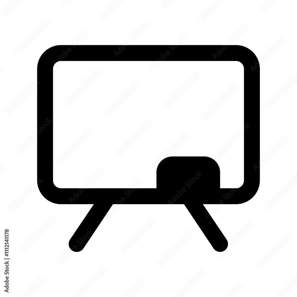 whiteboard line icon whiteboard line icon