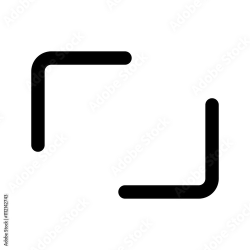 full screen line icon