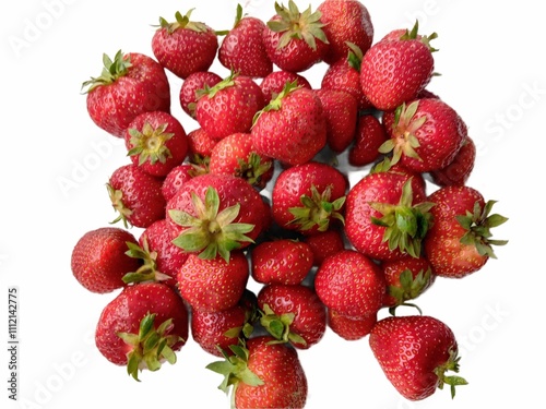 Strawberry summer jusy red fruit with vitamins photo