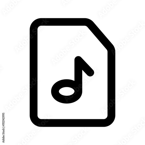 mp3 line icon