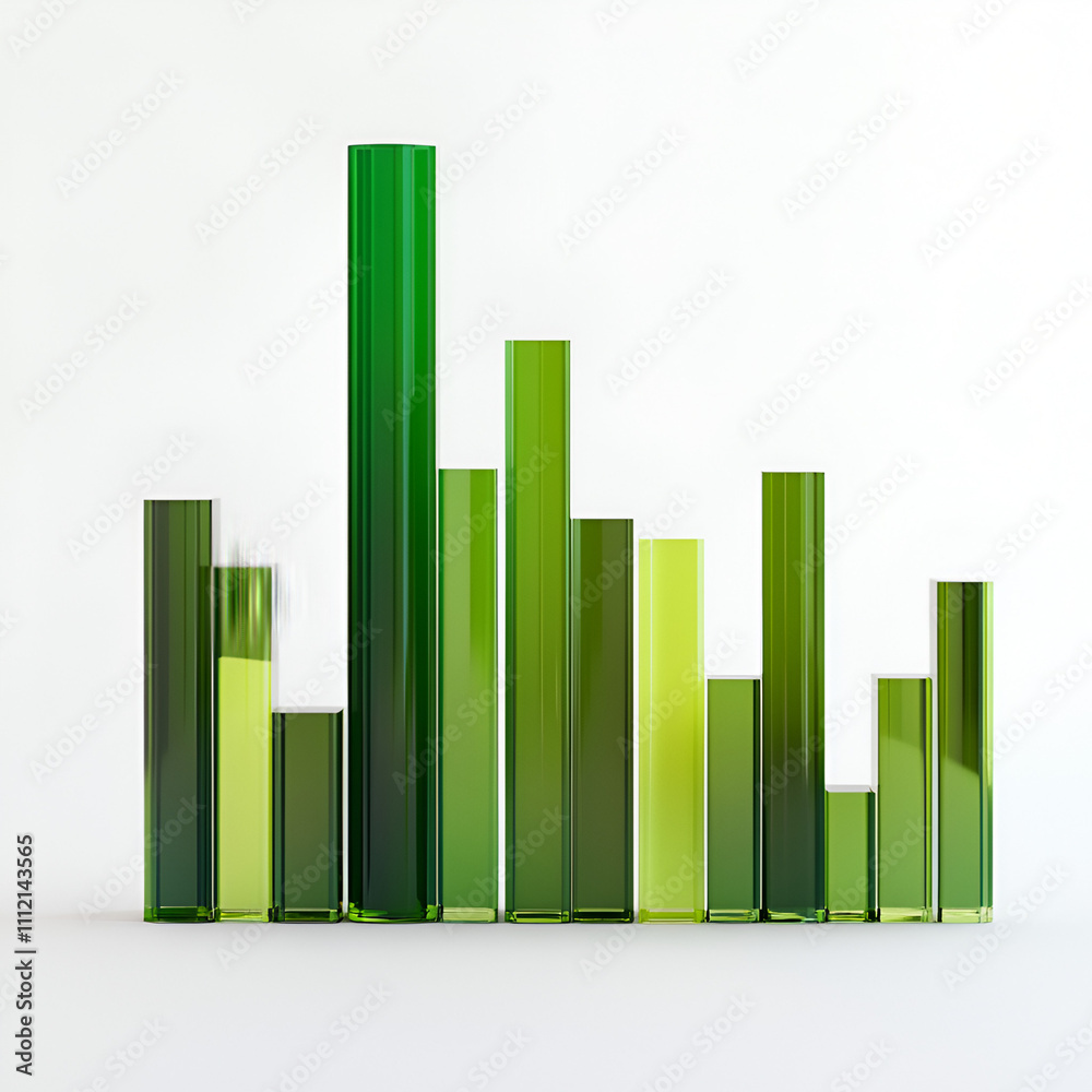 Artistic glass bars displaying vibrant green hues in contemporary art studio abstract arrangement minimalist style Artistic glass bars displaying vibrant green hues in contemporary art studio abstract arrangement minimalist style