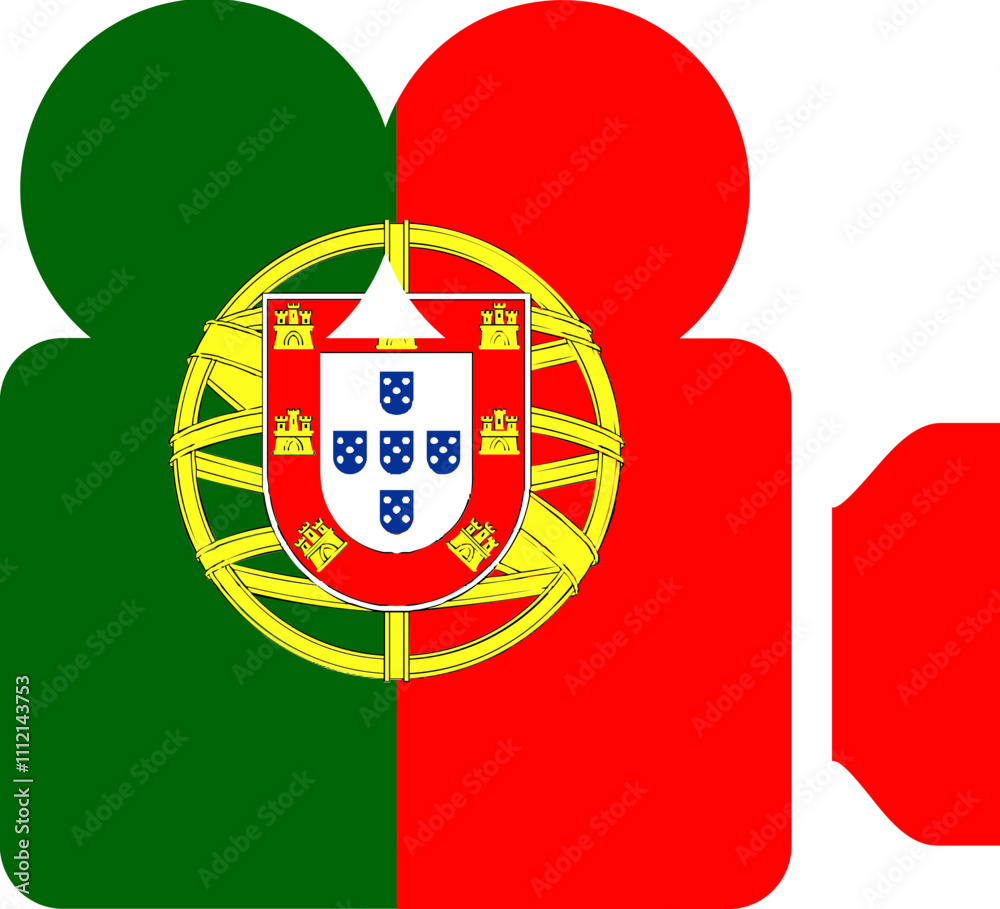 Portugal Flag on Documenrty icon Portugal Flag on Documenrty icon