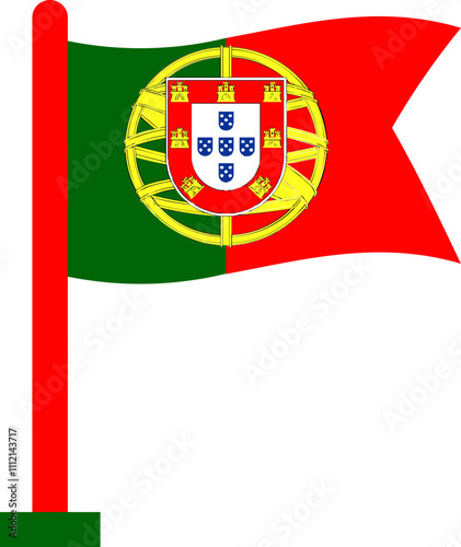 Portugal flag on Degree Cap Icon