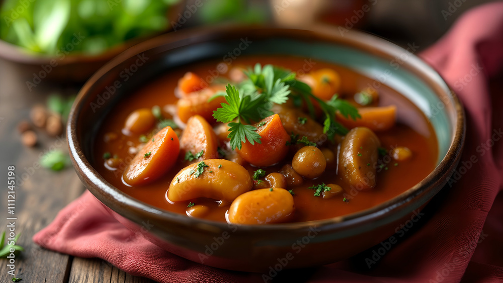 Explore the Rich Flavorful Essence of Traditional Hungarian Goulash Served in a Rustic Bowl Explore the Rich Flavorful Essence of Traditional Hungarian Goulash Served in a Rustic Bowl