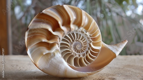 sea shell in section