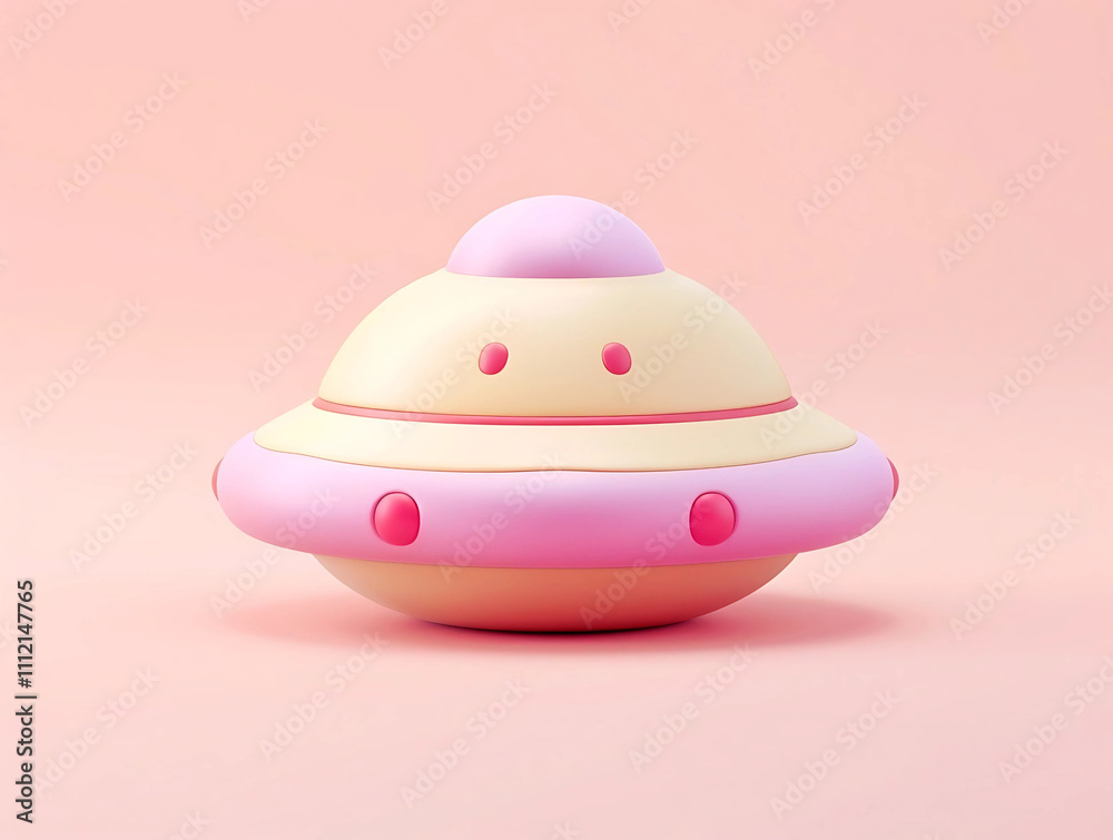 Cute Pastel UFO: A whimsical and adorable 3D render of a pastel-colored UFO, perfect for adding a touch of fun and playfulness to your designs. Cute Pastel UFO: A whimsical and adorable 3D render of a pastel-colored UFO, perfect for adding a touch of fun and playfulness to your designs.