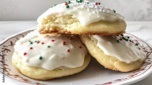 Ooey Gooey Christmas Butter Cookies with Sprinkles photo