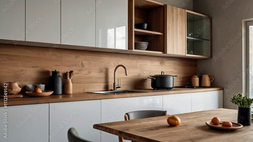 modern kitchen in the kitchen,close_up_of_dinning_table_in_kitchen_interior , generative ai modern kitchen in the kitchen,close_up_of_dinning_table_in_kitchen_interior , generative ai