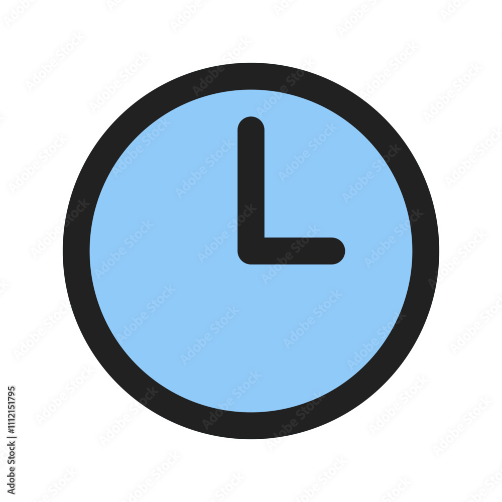 clock line color icon clock line color icon