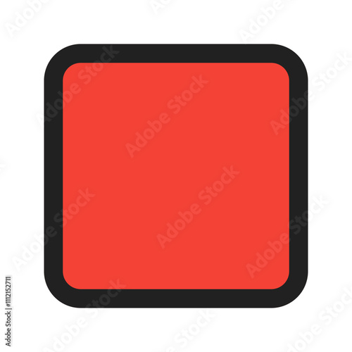 stop button line color icon