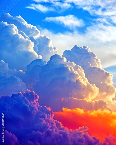 blue sky with clouds