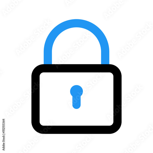 lock line color icon