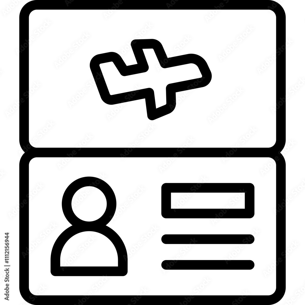 Obraz premium passport icon
