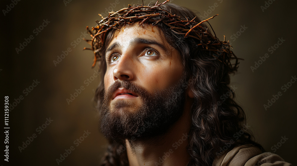 Fototapeta premium Jezus Chrystus w Koronie Cierniowej