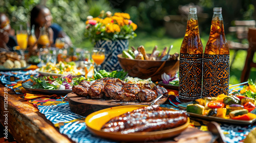 Vibrant South African Heritage Day Celebration with Delicious Braai and Barbecue Feast