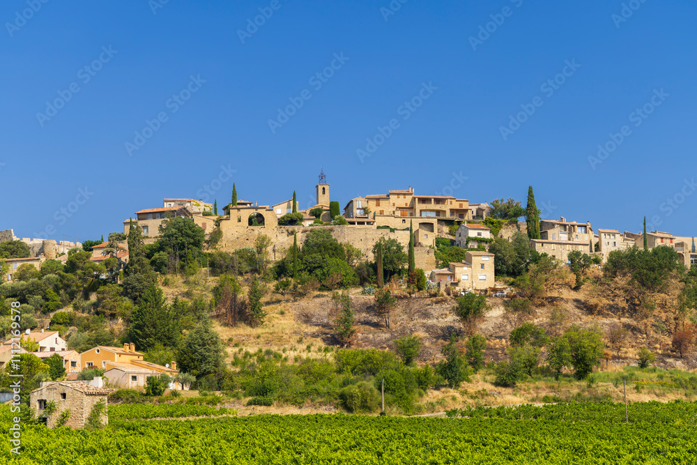 Typical small town Faulcon, Provence, France Typical small town Faulcon, Provence, France