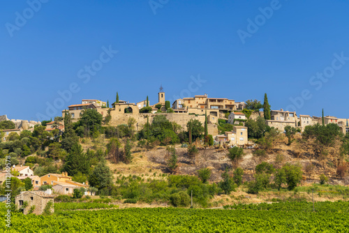 Fototapeta Naklejka Na Ścianę i Meble -  Typical small town Faulcon, Provence, France