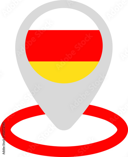 Location Icon of South Ossetia Flag Free Download Location Icon of South Ossetia Flag - GFXLoad