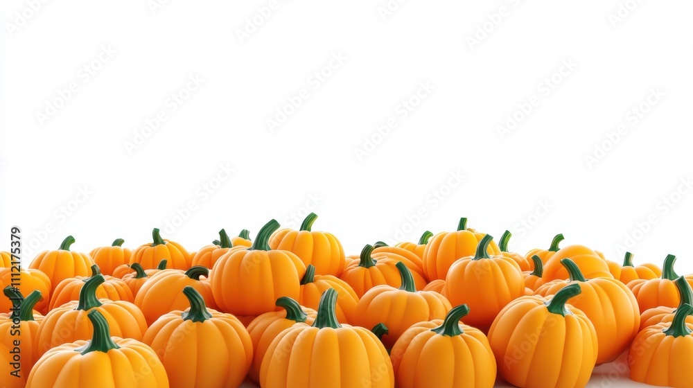 Obraz premium Vibrant Orange Pumpkins Displayed for Autumn Harvest