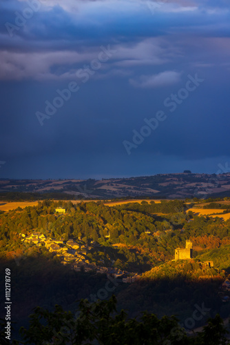 Chateau de Najac, Aveyron, Southern France photo