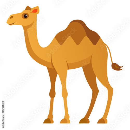 Camel Vector Art on White Background