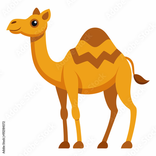 Camel Vector Art on White Background